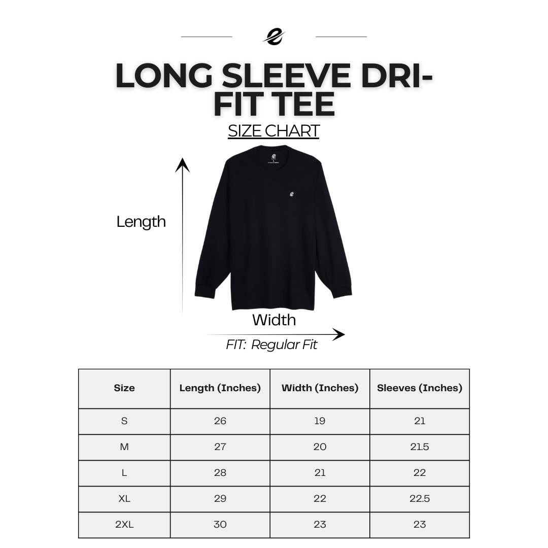 EVERY42 Long Sleeves Dri Fit Tee