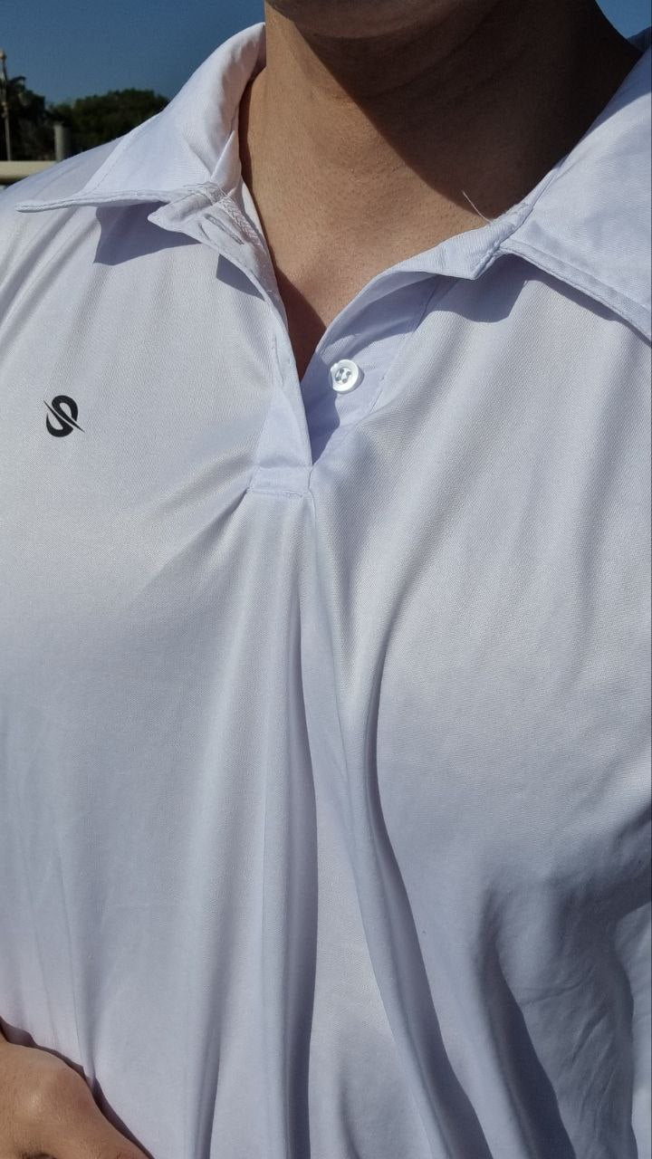 Slim Fit Active Polo with E42 Logo