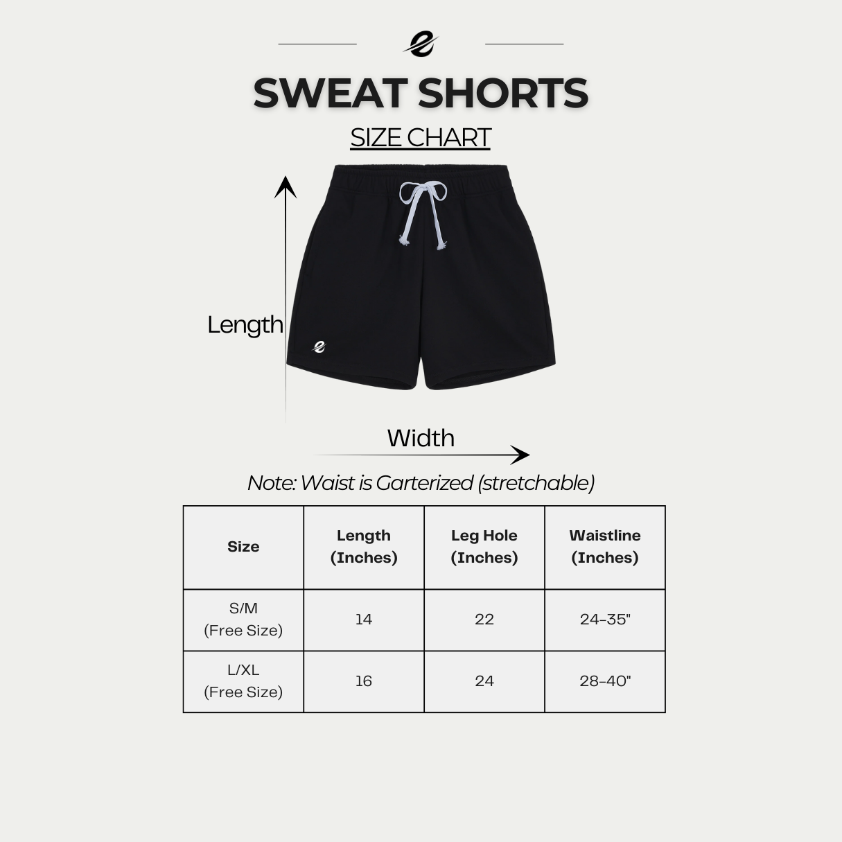 Everyday Sweat Shorts with E42 Logo